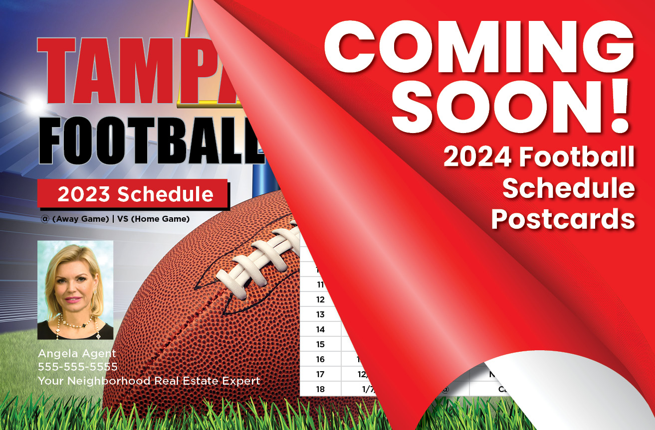 Coming Soon! 2024 Football Schedule Postcards
