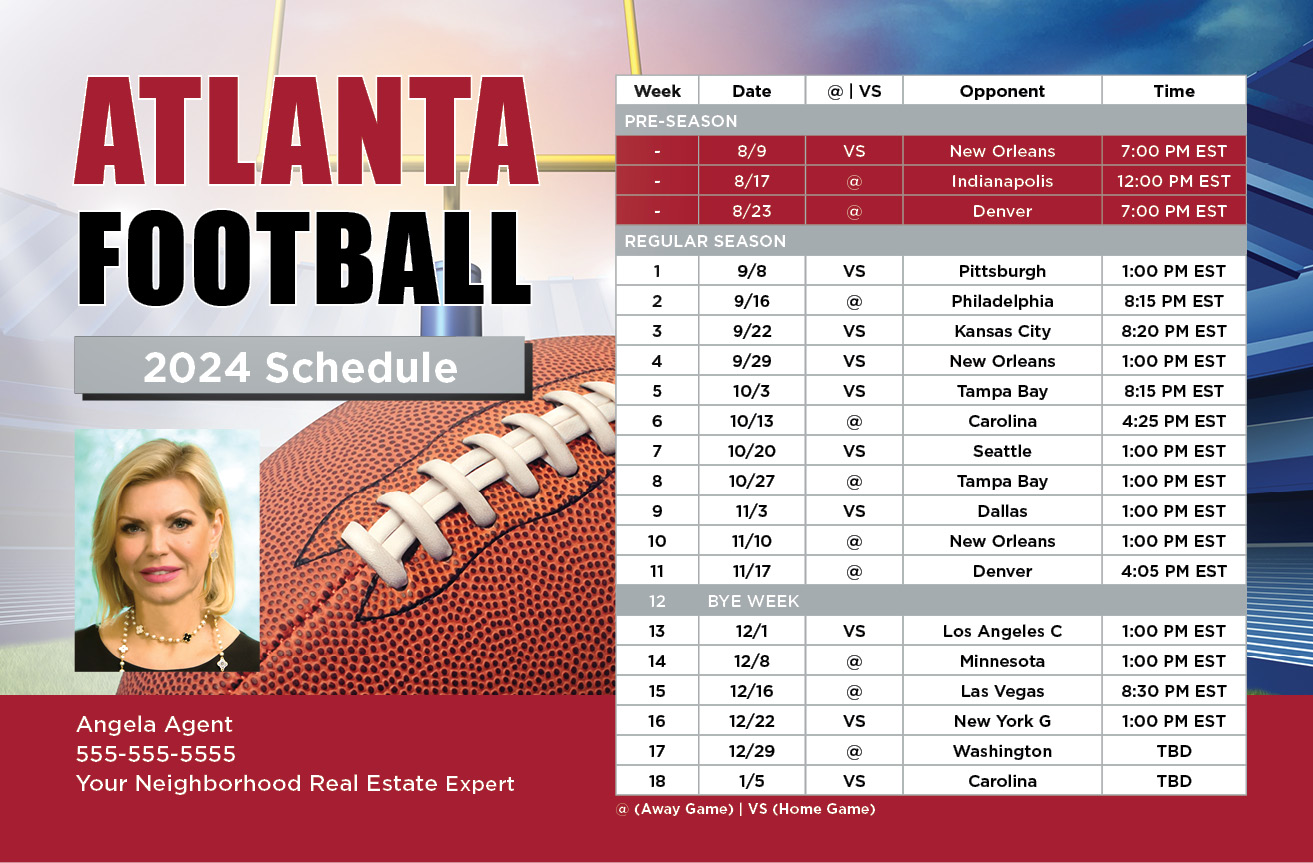 2024 Football Schedule - Atlanta