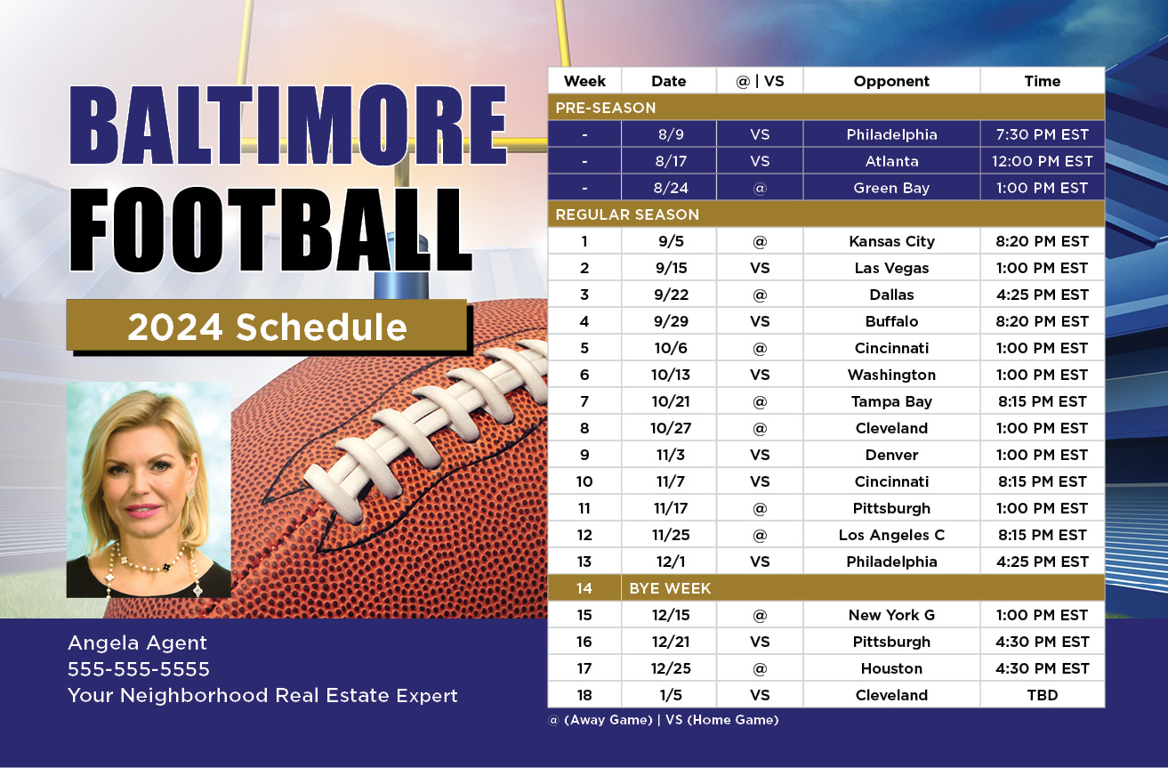 2024 Football Schedule - Baltimore