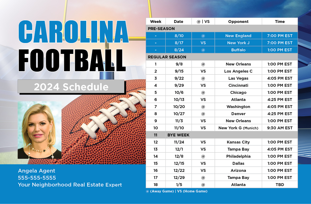 2024 Football Schedule - Carolina