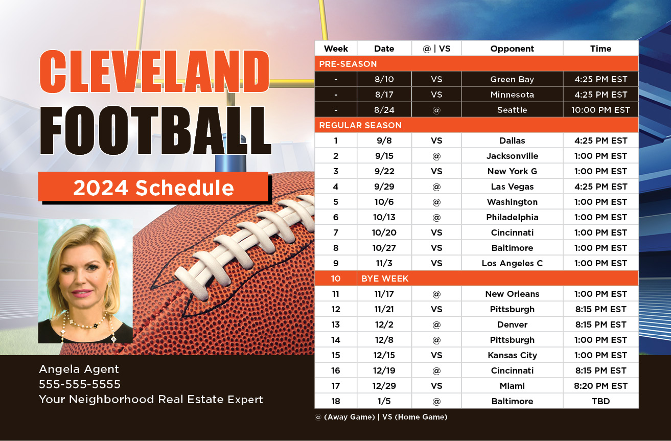 2024 Football Schedule - Cleveland