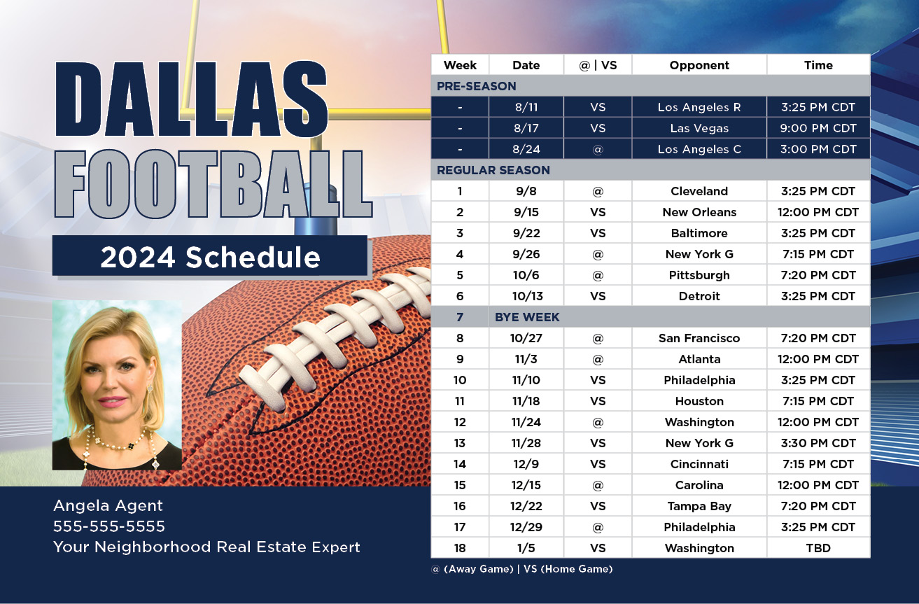 2024 Football Schedule - Dallas