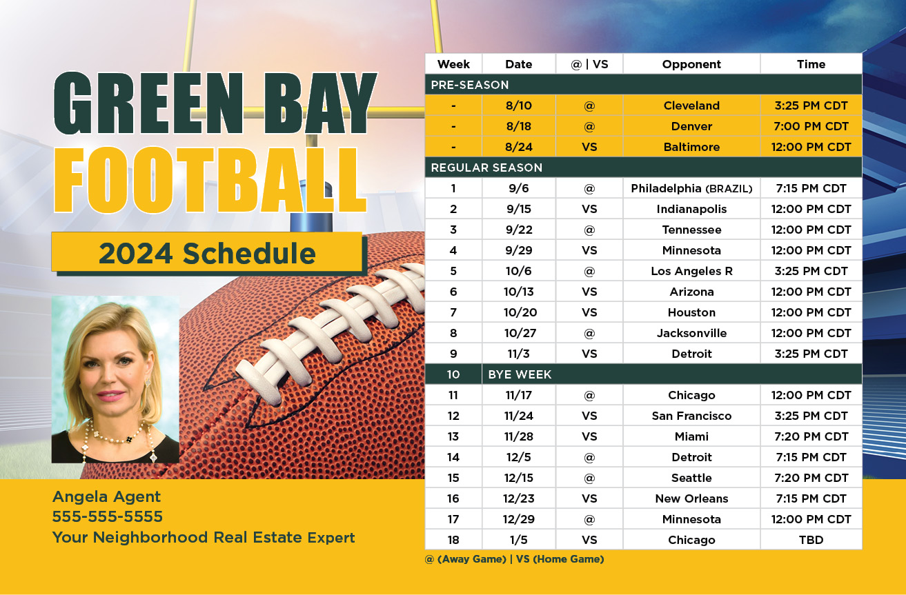 2024 Football Schedule - Green Bay