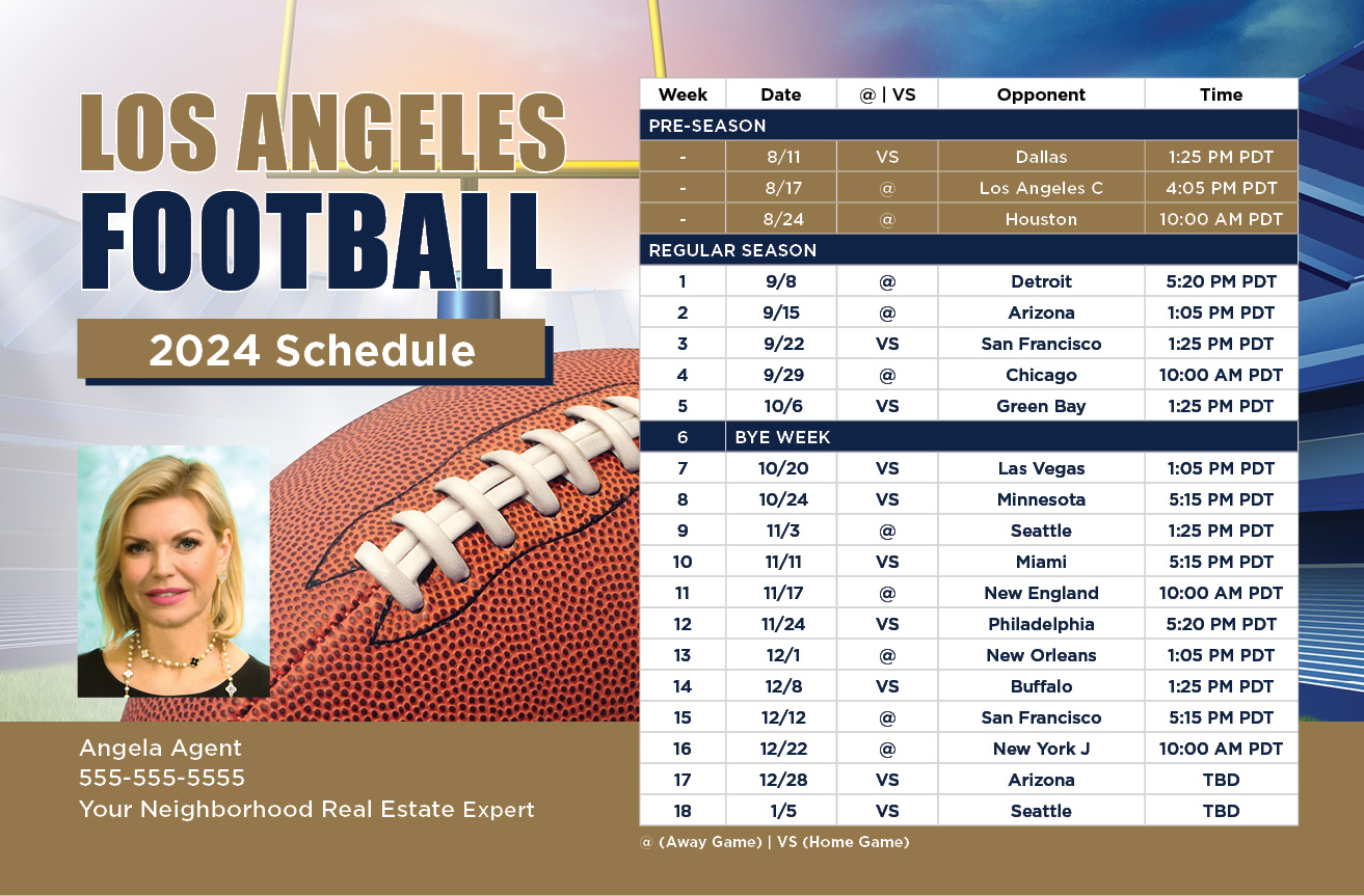 2024 Football Schedule - Los Angeles R