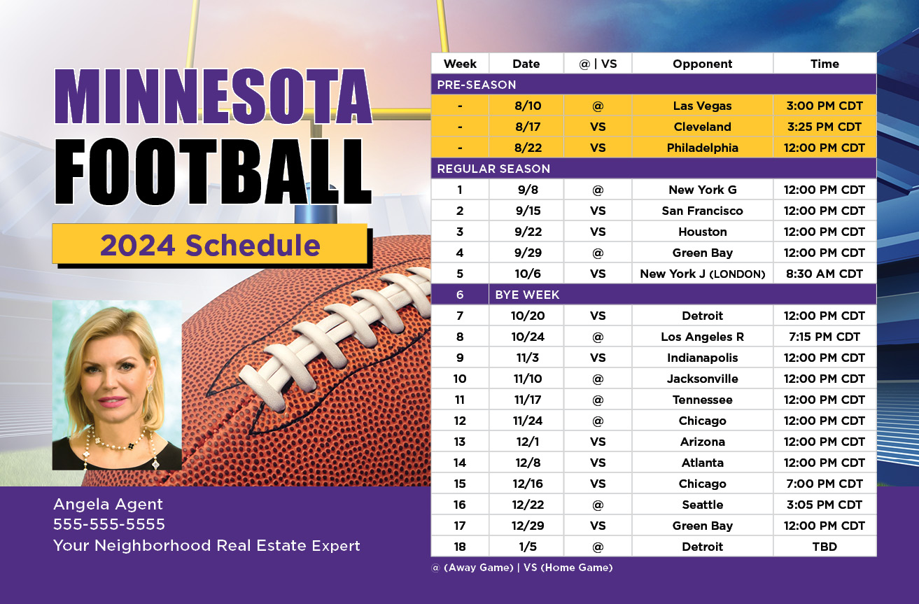 2024 Football Schedule - Minnesota