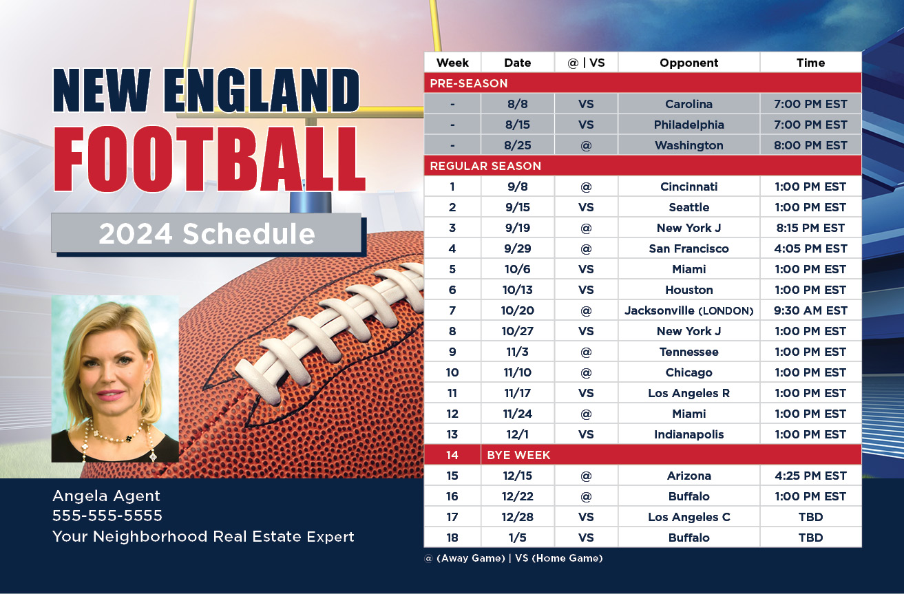 2024 Football Schedule - New England