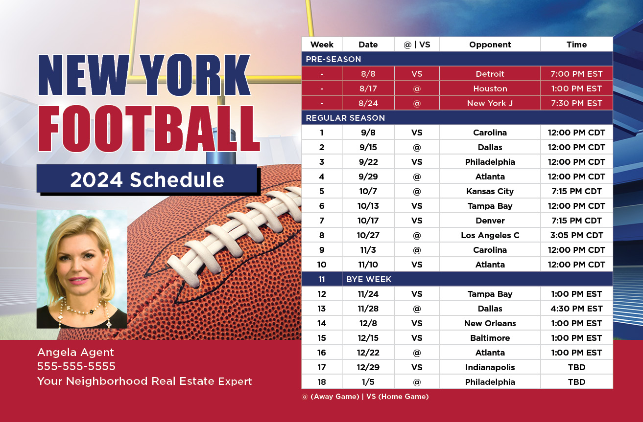 2024 Football Schedule - New York G