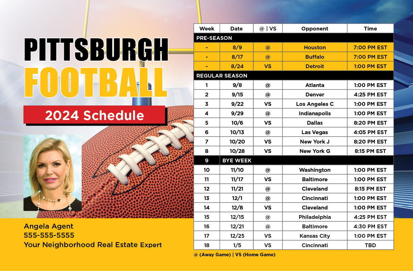 2024 Football Schedule - Pittsburgh