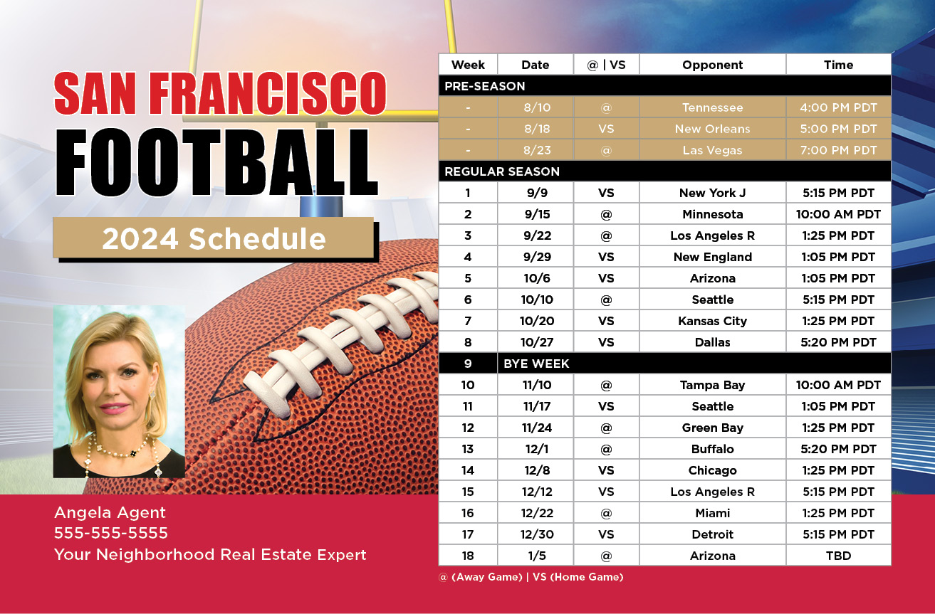 2024 Football Schedule - San Francisco