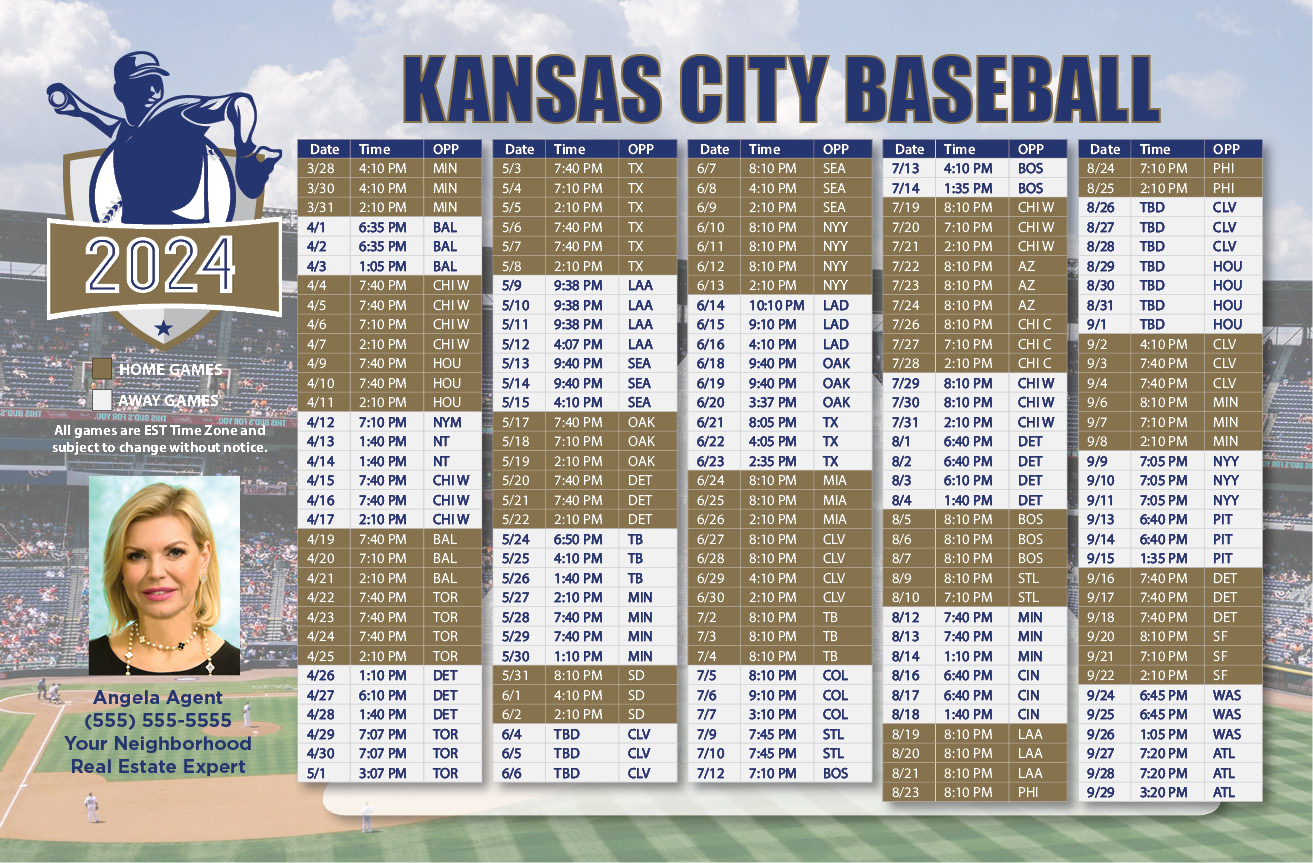 2024 Baseball Schedule - Kansas City