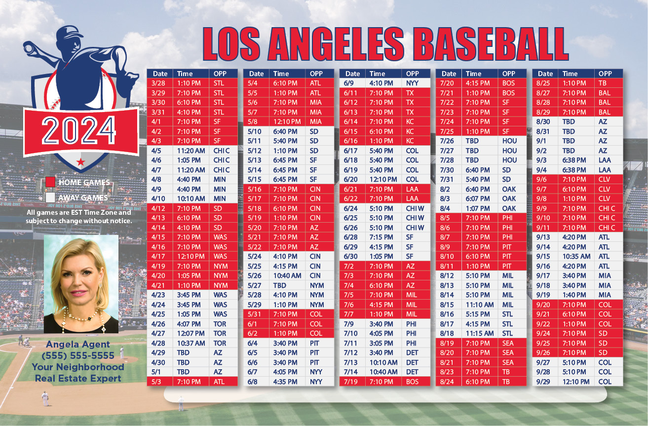 2024 Baseball Schedule - Los Angeles