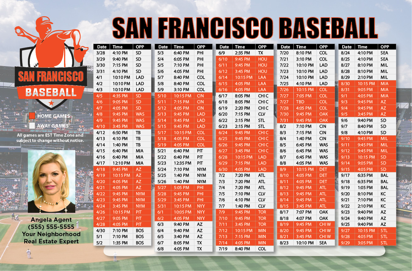 2024 Baseball Schedule - San Francisco