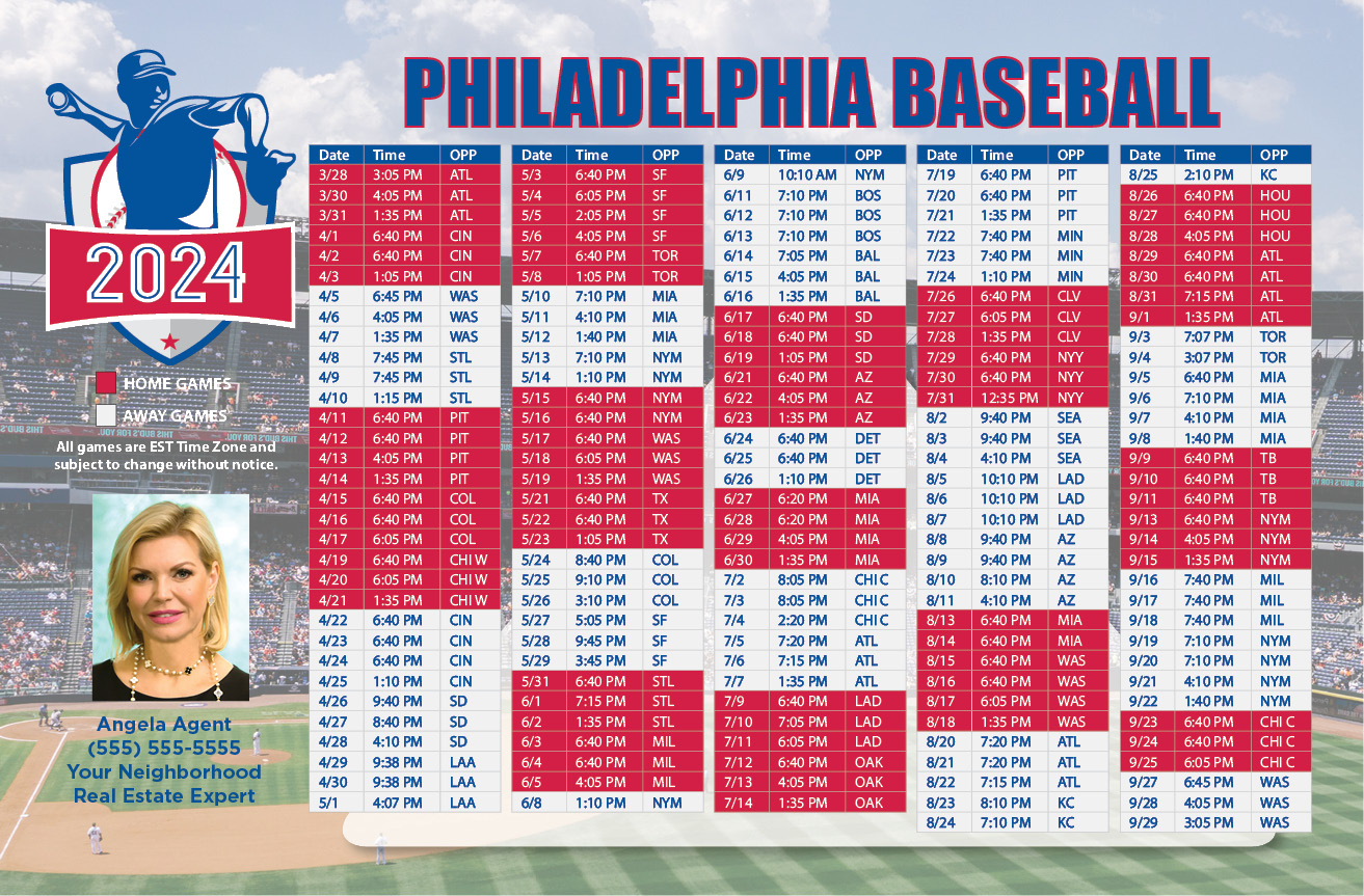 2024 Baseball Schedule - Philadelphia