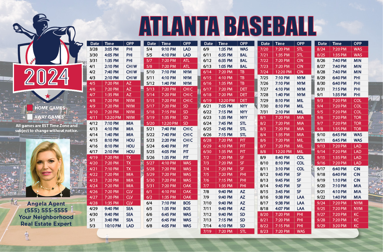 2024 Baseball Schedule - Atlanta
