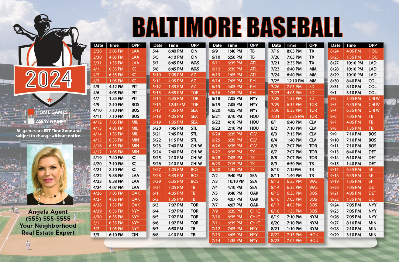 2024 Baseball Schedule - Baltimore