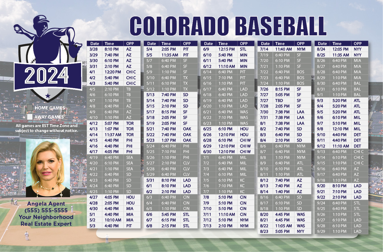 2024 Baseball Schedule - Colorado
